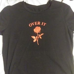Over it rose crop top